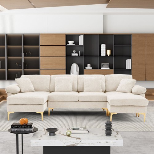 Shaped sectional sofa - sectional, couch